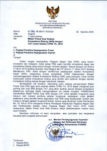 Materi Pokok Seleksi Kompetensi Bidang (SKB) dengan CAT untuk Seleksi CPNS TA. 2019